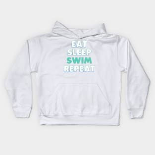 Eat Sleep Swim Repeat Kids Hoodie